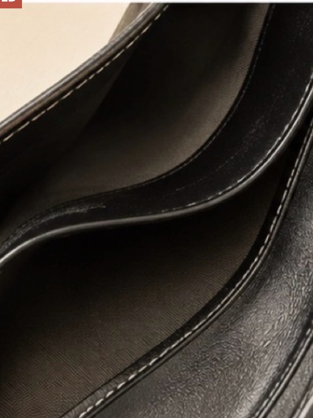 Yves Saint Laurent Black Leather Wallet with White stitching EUC - Picture 8 of 13